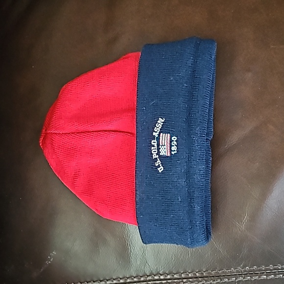 Price REDUCED!! US POLO ASSN. Stripe Reverse Cuff Stocking Hat - Picture 3 of 4